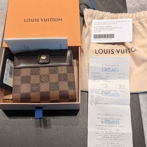 Damier Ebene Compact Zip Wallet